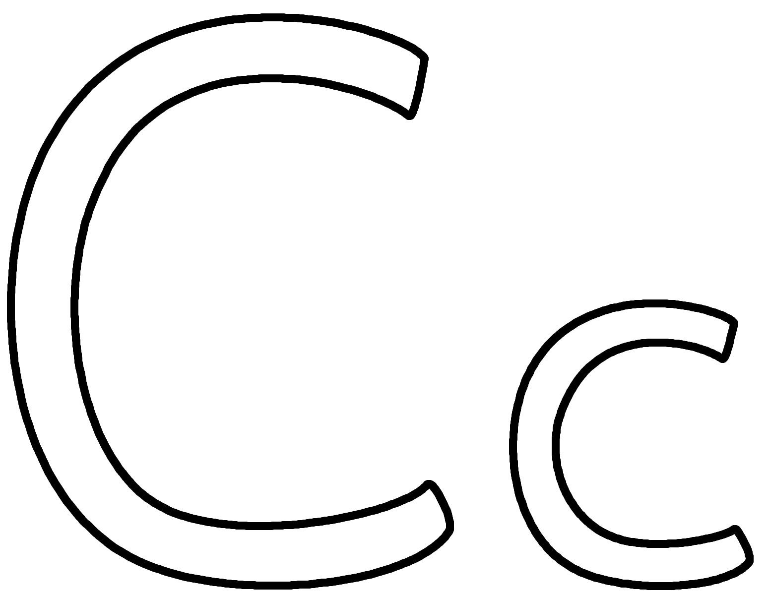 Printable Letter C Template