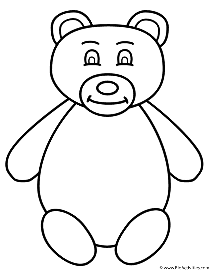 Bear - Coloring Page (Animals)