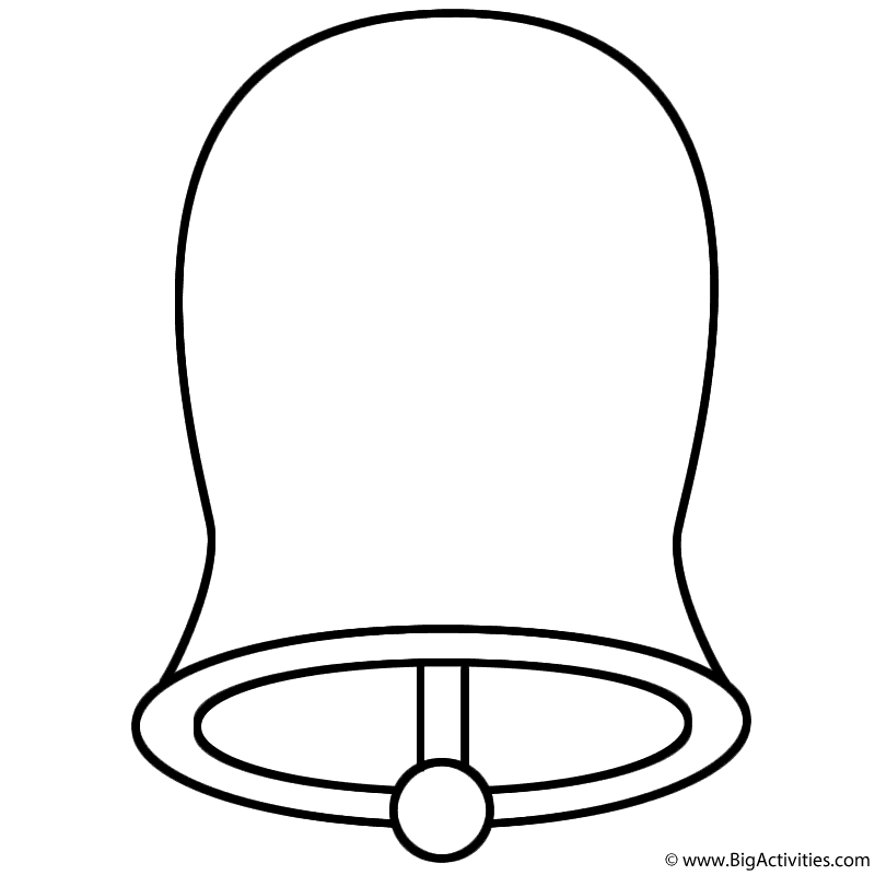 Bell - Coloring Page (Christmas)