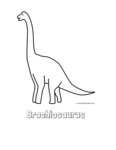 brachiosaurus with title