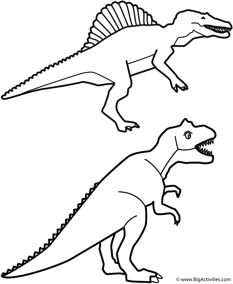 Featured image of post Spinosaurus Coloring Page / Spinosaurus dinosaur coloring page | free printable coloring pages.