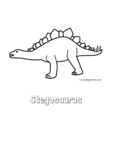 stegosaurus with title