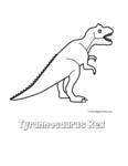 tyrannosaurus rex (t-rex) with title