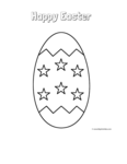 easter egg with stars