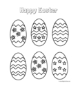 six easter eggs