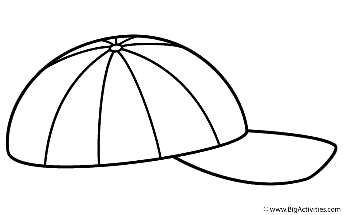 Free Coloring Pages Of Baseball Hats 5