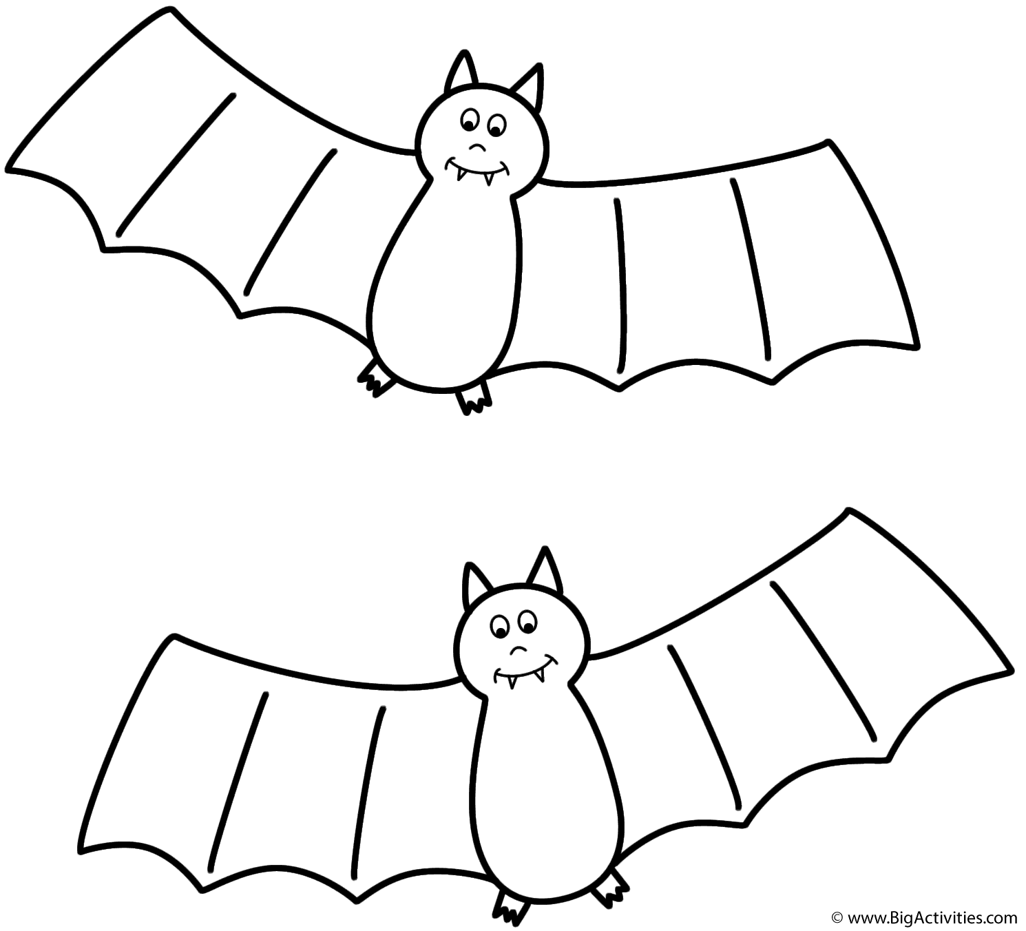 Bats   Coloring Page Halloween