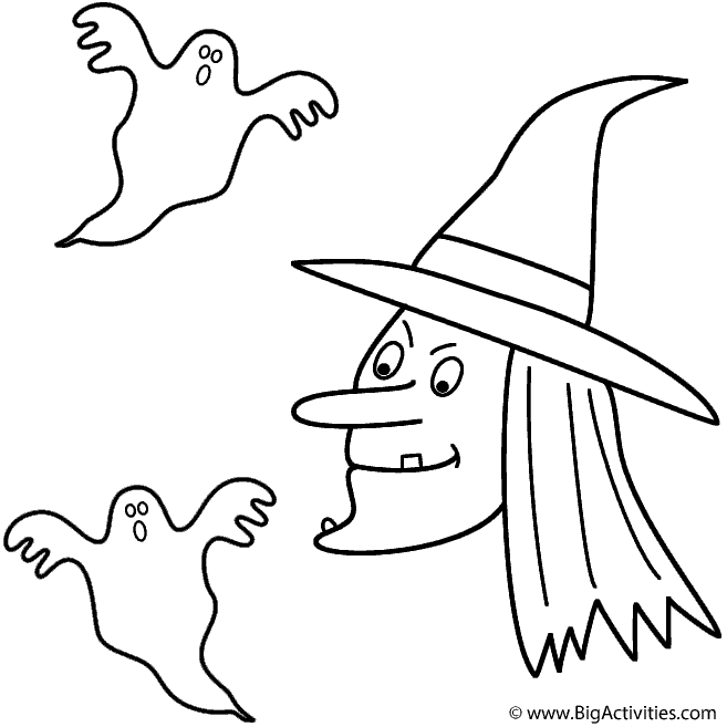 kaboose coloring pages halloween ghosts - photo #39