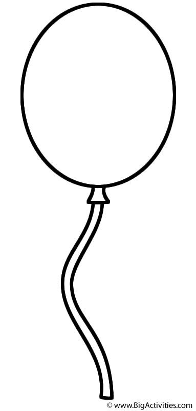 images of balloon for coloring book pages - photo #7