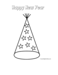 party hat with stars