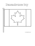 canadian flag with pole