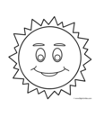 sun with smiley face