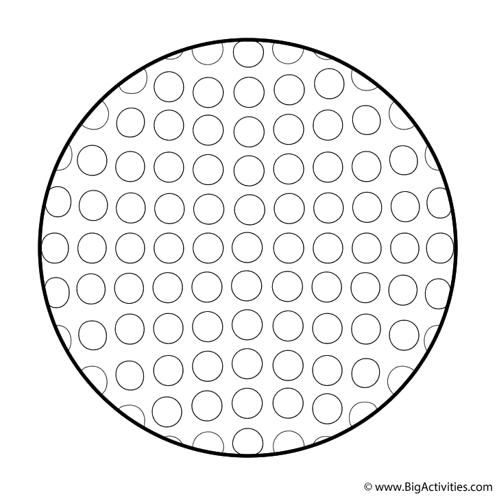 Download Golf Ball - Coloring Page (Sports)