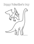 pterodactyl and brachiosaurus