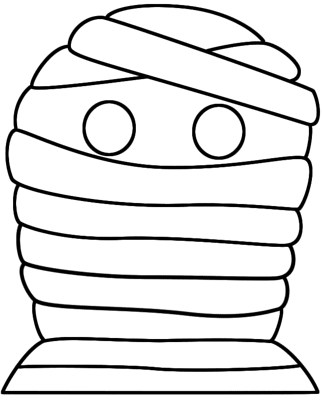 Printable Mummy Cut Out Template