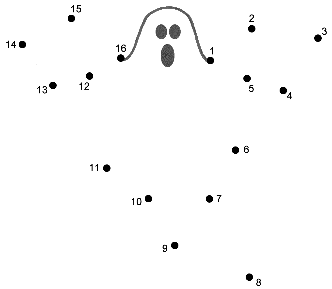 Ghost Connect The Dots Count By 1 S Halloween