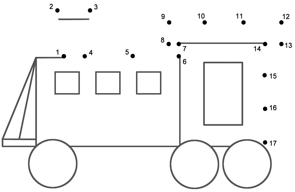 Train #2 - Connect the Dots, count by 1's (Transportation)