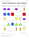 basic shapes 1-1-2 pattern
