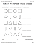 basic shapes 1-2 pattern