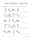 fathers day shapes 1-2-3 pattern