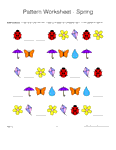 spring shapes 1-2-3 pattern