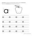 Letter A - Coloring Page (Alphabet)