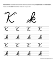 Uppercase K - Connect the Dots (Alphabet)