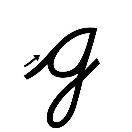 Letter G Handwriting Worksheet - Both Cases (trace 1, write 1)