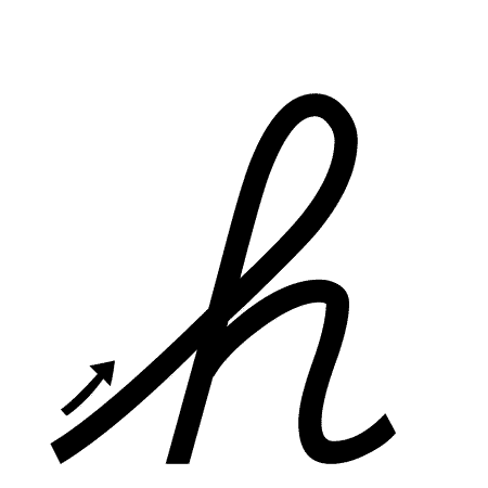 Letter H Handwriting Worksheet - Both Cases (trace 1, write 1)